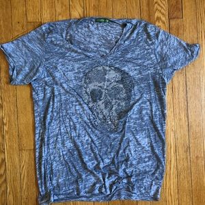Alternative Apparel embellished soft Skull Tee XL